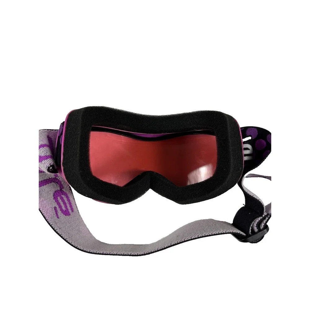 BOLLE SKI GOGGLES Pink Frames Red Clear Lenses Snowboard Black Adjustable Strap